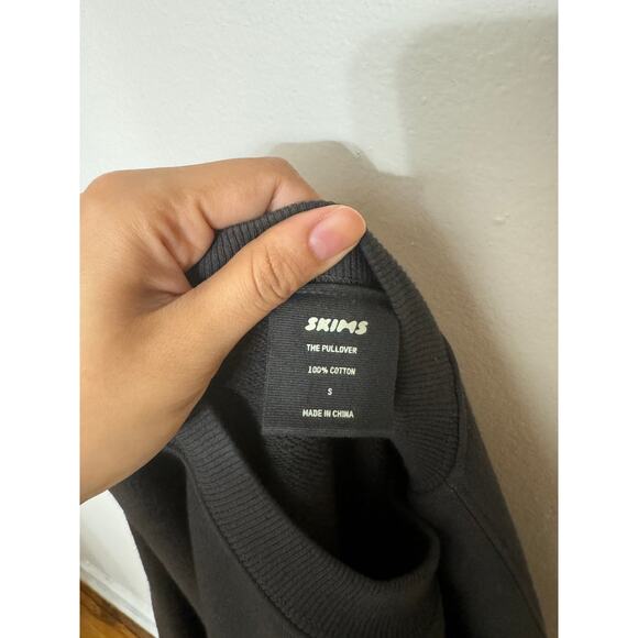 Skims Size Small Midnight Pullover Sweater No Hoodie 100% Cotton AP-POV-0839 - Picture 3 of 11